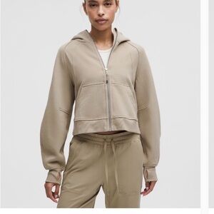 lululemon Scuba full zip oversized hoodie sheer oak XS/S